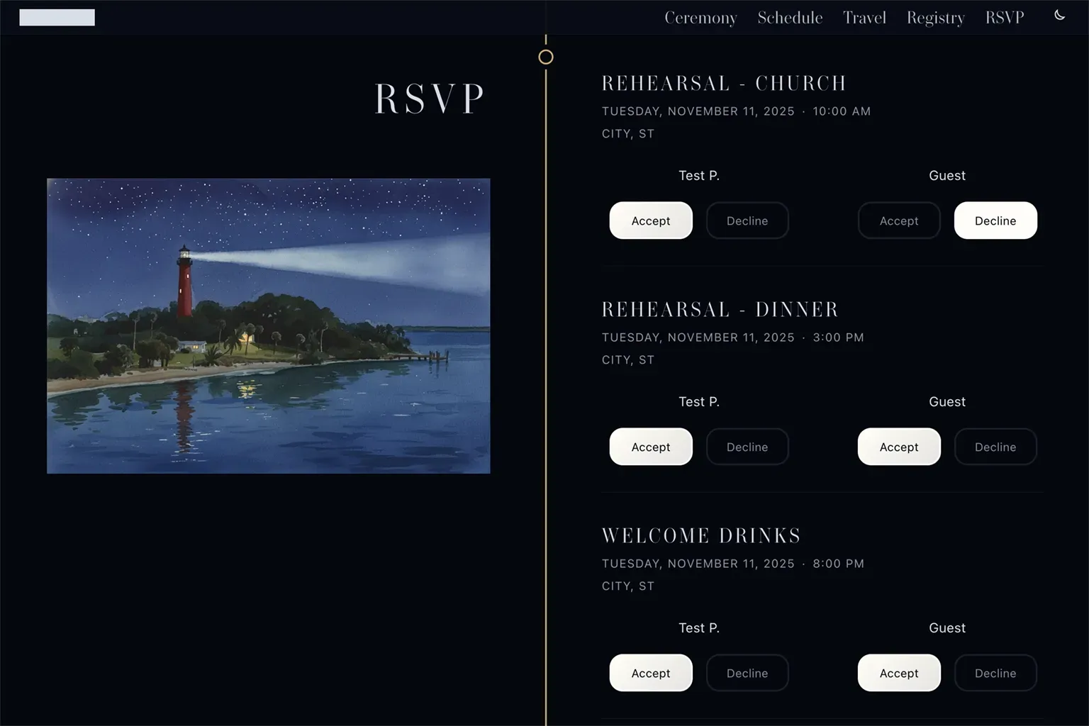 RSVP Test