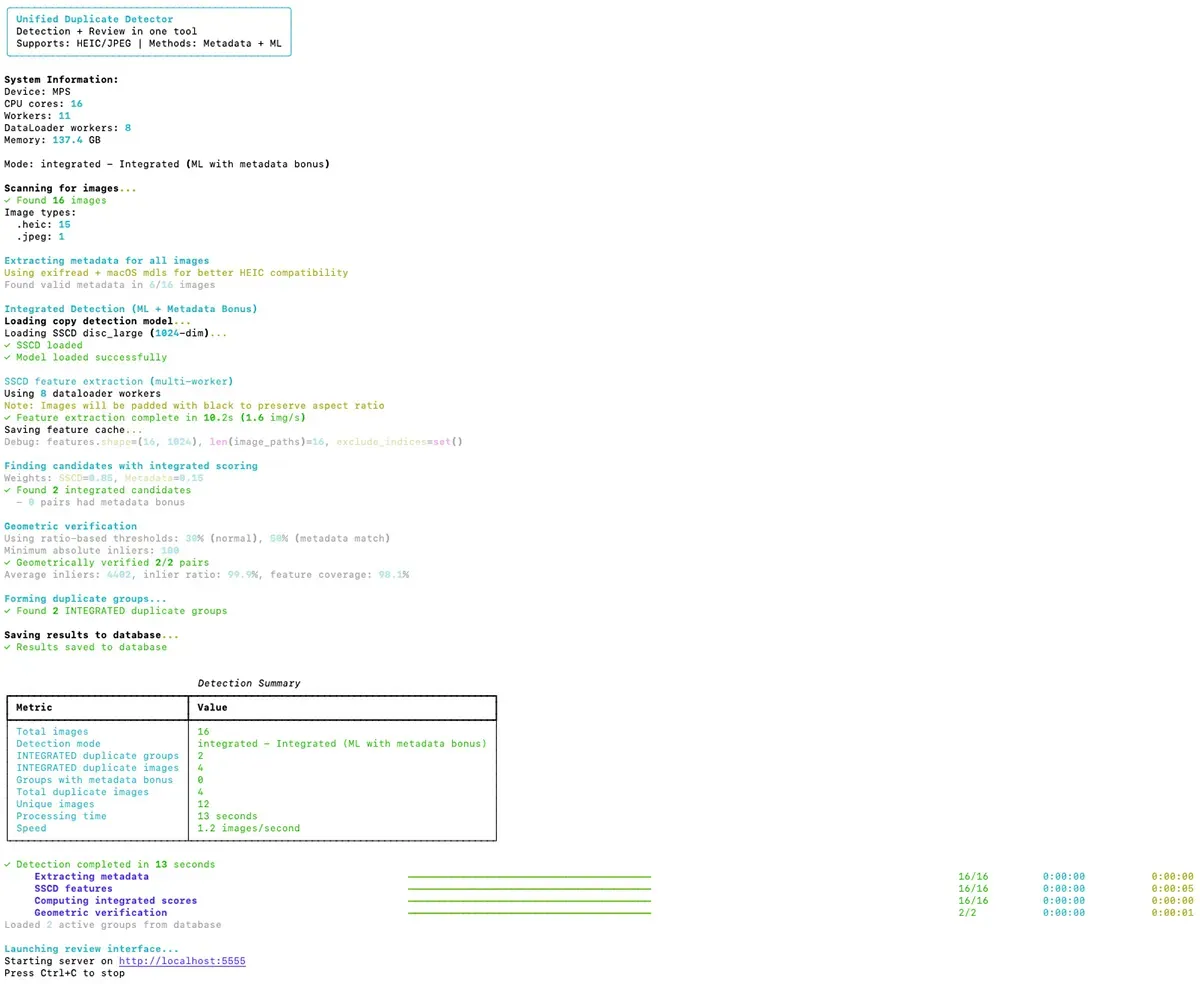 Detection Terminal Screen